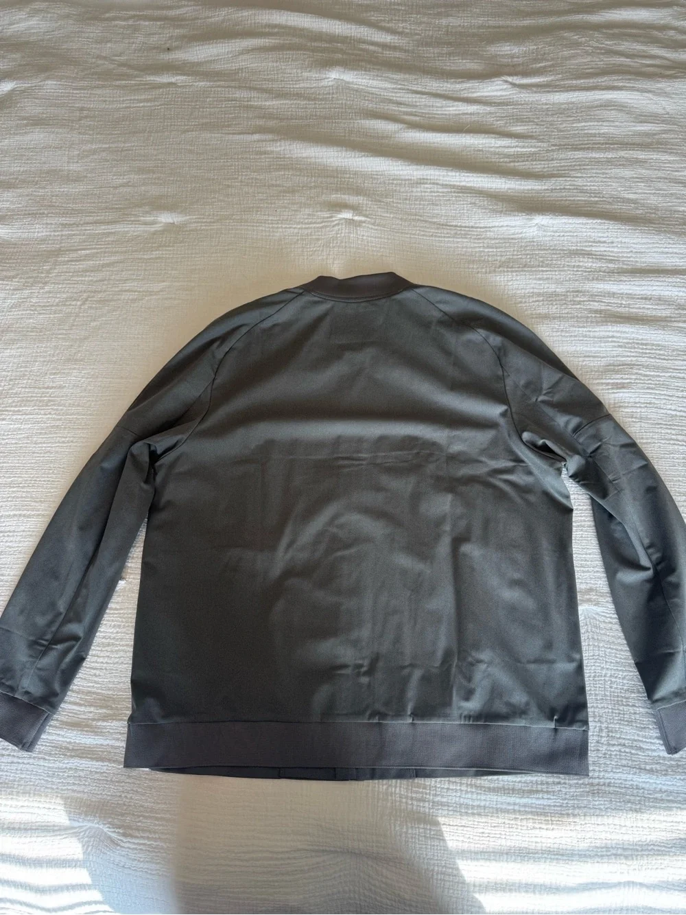Ministry of Supply Charcoal Zip-Front Bomber Jacket